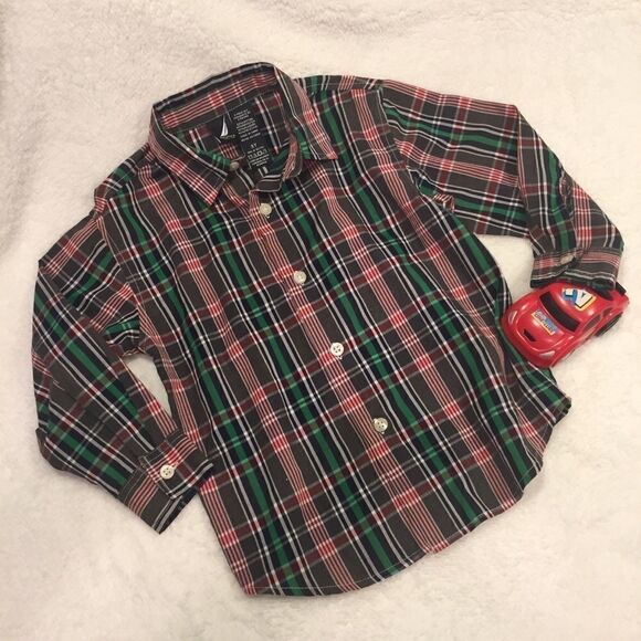 Nautica Plaid Button-down  - Picture 1 of 3